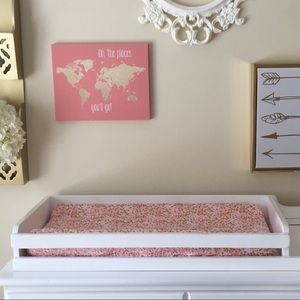 Crib Rail and Diaper changing pad covers